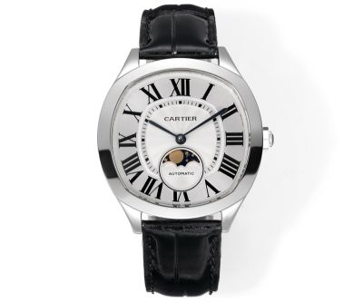 Drive De Cartier 40*41*12.5mm Cal.1904-PS MC Movement White Face Men mirror quality cartier writing instruments Watch